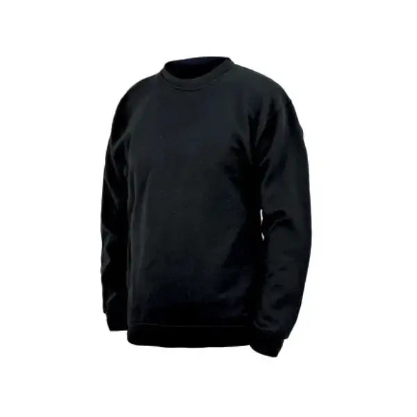 Gesto Basic musta collegepaita pyöreällä kauluksella, unisex. Laadukas ja mukava arkeen.