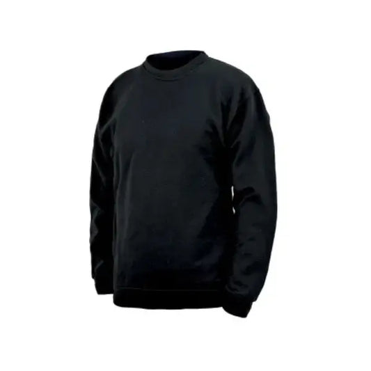 Gesto Basic musta collegepaita pyöreällä kauluksella, unisex. Laadukas ja mukava arkeen.