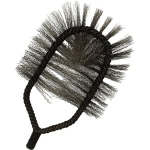 Tulipesäharja – kihara teräslanka 50 × 130 mm, M12-kierre