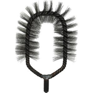 Tulipesäharja – kihara teräslanka 130 mm, M12-kierre