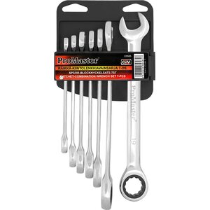 ProMaster Kiintolenkkiavainsarja räikällä 7-osainen